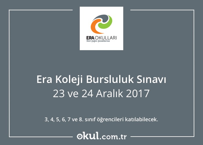 ERA Koleji Bursluluk Sınavı