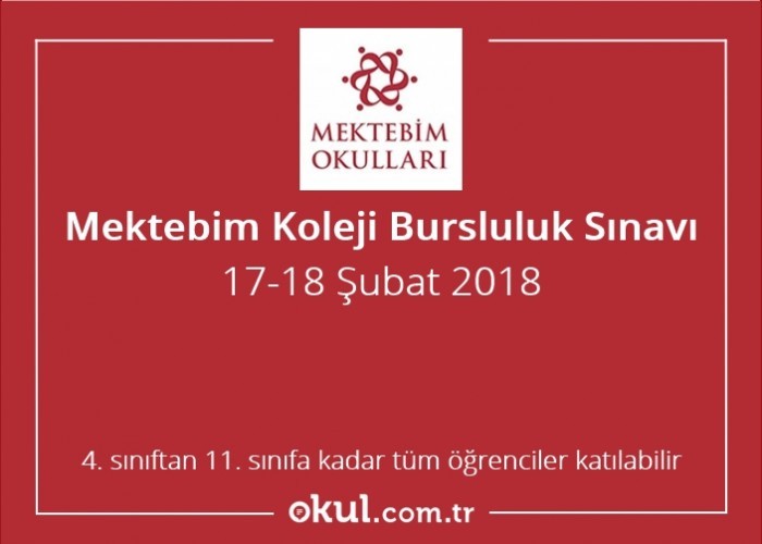 Mektebim Koleji Bursluluk Sınavı