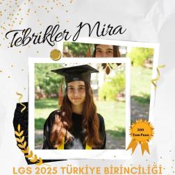2025 LGS Türkiye 1.si - Mira Koç
