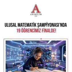 Ulusal Matematik Şampiyonası'nda 19 Öğrencimiz Finalde!