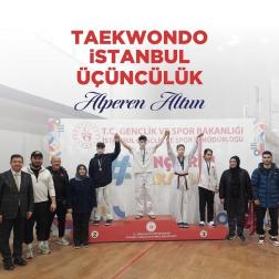 İstanbul Taekwondo Yarışması’nda  Gurur: Alperen Altun 3.’lük Elde Etti!