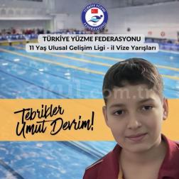 TÜRKİYE YÜZME FEDERASYONU 11 YAŞ ULUSAL GELİŞİM LİGİ - UMUT DEVRİM KOTAN