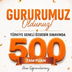 LGS Denemesinde 500 Tam Puan!