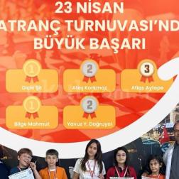 23 Nisan Satranç Turnuvasında Büyük Başarı!