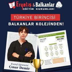 Özdebir Deneme Sınavı'nda Türkiye Birincimiz!