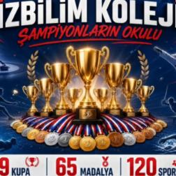 İzbilim Koleji Spor Sahalarında Tarih Yazdı: Tam 9 Kupa, 65 Madalya!