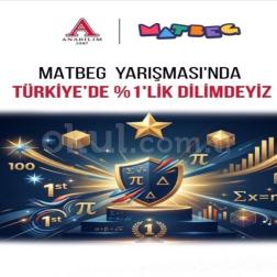 🌟2 Öğrencimiz MATBEG uygulamasında Türkiye'de %1'lik dilime girerek Başarı Sertifikası kazandı. 📐 💫