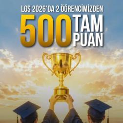 💫LGS 2026’da 2 Öğrencimizden 500 Tam Puan ✨