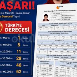 YKS 2026 BAŞARI TABLOMUZ
