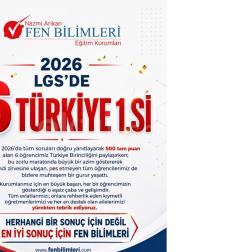 🏆 2026 İLK 100 DE 4 ÖĞRENCİ VE 16 TÜRKİYE DERECESİ 2026 LGS’de tam 6 Türkiye Birincisi!