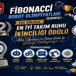 🥈 Fibonacci Robot Olimpiyatları’nda Takım Ruhu Ödülü