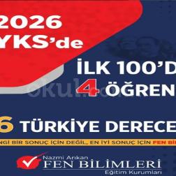 2026 YKS'de Büyük Başarı: İlk 100'de 4 Öğrenci, 16 Türkiye Derecesi! 🏆🎓