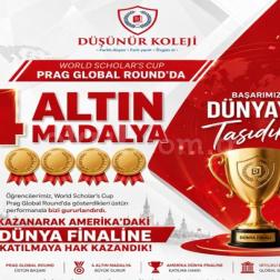 🌍 Dünya Sahnesinde Gurur Veren Başarı! 🥇 Düşünür Koleji olarak öğrencilerimizin uluslararası başarılarına bir yenisini daha eklemenin gururunu yaşıyoruz.