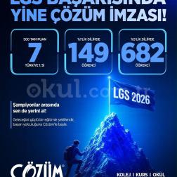 "SINAVLARA ÇÖZÜM DAMGASI"
