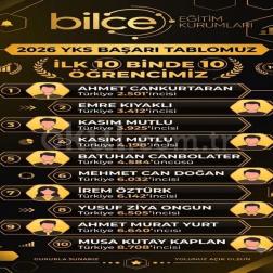2026 YKS’de İlk 10 Binde 10 Öğrenci!