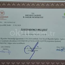 İLK YARDIM SERTİFİKASI