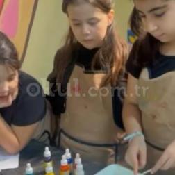 Okulumuzda Ebru Sanatı Atölyesi