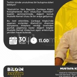 Bilginin ve İletişimin Gücünde Bu hafta: Mustafa Kemal ULUSU