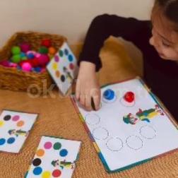 Renkli Ponponlarla Eğlenceli Eşleştirme! 🎈🃏