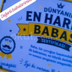 Yılın En Anlamlı Ödülü: Dünyanın En Harika Babası Sertifikalarımız Hazır! 🏆