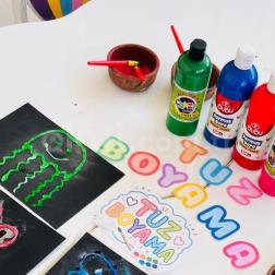 Minik ellerden rengârenk sanat!