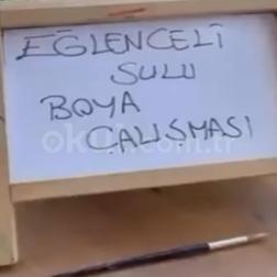 🎨 Eğlenceli Sulu Boya Çalışması