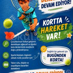 MİNİK RAKETLER KORTTA!