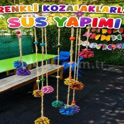 🌰 Renkli Kozalaklarla Süs Yapımı