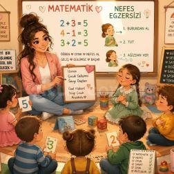 Nefes egzersizi ve matematik bütünleştirilmiş etkinlik