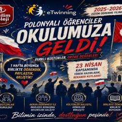 eTwinning Kapsamında Polonyalı Öğrencileri Okulumuzda Ağırladık