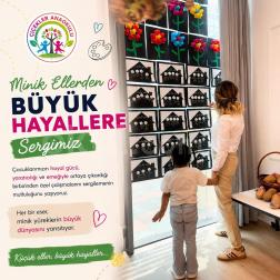 Minik Ellerden Büyük Hayallere: Çiçekler Anaokulu Sanat Sergisi