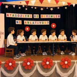 Atasözleri ve deyimlerin renkli dünyasını sahneye taşıdık! 📚✨