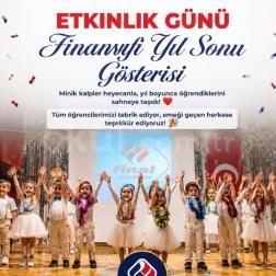 Final Okulları olarak, en değerli varlıklarımız olan anasınıfı öğrencilerimizin yıl sonu gösterisinde sergiledikleri muhteşem performansı gururla paylaşıyoruz! 🥳🤍