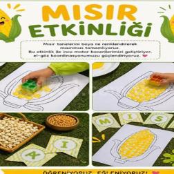 🌽💛 Mısır Etkinliğimiz 💚🌽