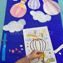 Yırt-Yapıştır Uçan Balon Etkinliği🎈🫧