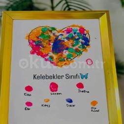 Kelebekler Sınıfının Renkli Çerçevesi! 🦋🌸