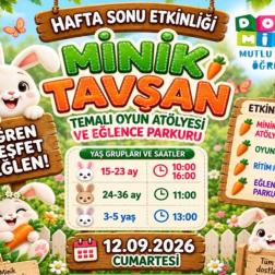 🐰🥕Doğamini’de Hafta Sonu Etkinliği Çocuğunuzla birlikte keşfedin, öğrenin ve eğlenin!