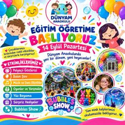 🎉 14 EYLÜL PAZARTESİ DÜNYAM ANAOKULU’NDA BULUŞUYORUZ! 🎉