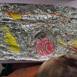 🎨✨ Folyo Üzerinde Özgün Resim Çalışması!