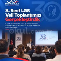 8. Sınıf LGS Veli Toplantımızı Gerçekleştirdik
