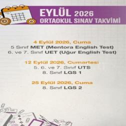 📚 Eylül 2026 Sınav Takvimimiz Hazır!