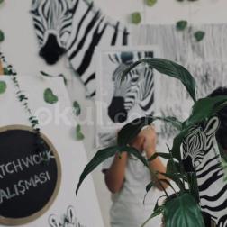 Patchwork Çizgi Çalışması: Zebranın Çizgilerini Tasarlıyoruz! 🦓🎨