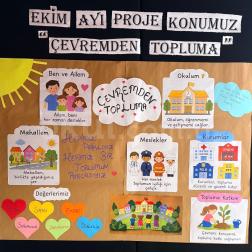 EKİM AYI PROJE KONUMUZ "ÇEVREMDEN TOPLUMA"