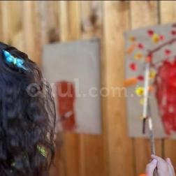 🍂🎨 Bahçede Sonbahar Temalı Sanat Çalışmamız!