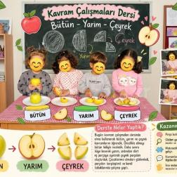 🍏 Bütün, Yarım, Çeyrek! Eğlenerek Öğreniyoruz ✨