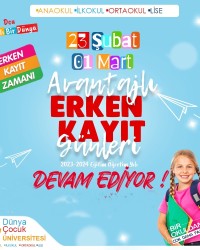 2023-2024 Eğitim Öğretim Dönemi Kayıtları Devam Ediyor!