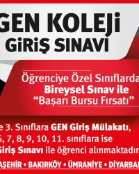 GEN KOLEJİ GİRİŞ SINAVI