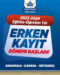 Erken Kayıt Dönemi Başladı