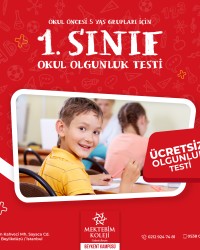 OKUL ÖNCESİ 5 YAŞ ÖĞRENCİLERİ İÇİN OKUL OLGUNLUK TESTİ.