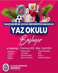 BAHÇEŞEHİR BİL ÇOCUK ÜNİVERSİTESİ ANAOKULU YAZ OKULU KAYITLARIMIZ BAŞLADI!